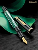 Pelikan Klasik Seri M200 Sedef Yeşil Dolma Kalem - EF - 4