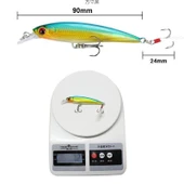 Valkyrie 10 Adet 9cm 7.2gr Tüylü Minnow Rapala Suni Spin Olta Balık Yemi - 7
