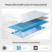 Apple iPad Air 13inç Pro 12.9 3/4/5/6.Nesil Klavyeli Kılıf Magic Keyboard Touchpad Aydınlatmalı Klavye - 5