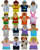 Temel Metal Kukla Askılığı ve 16 Adet El Kuklası Set - 3