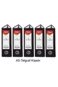 Telgraf Klasör Siyah Geniş A5 Plastik 5 Adet - 1