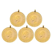 AgaKulche Eski 5 Adet Tam Altın - 1