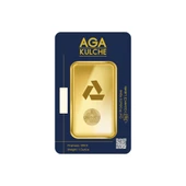 AgaKulche 31.10 gr 1 Ons 24 Ayar 999.9 Külçe Altın thumbnail 2