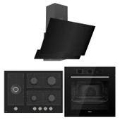 Ferre Flowart BL Modüler Seriisi 3'lü Ankastre Set ( QBL62CS-BL135-D063 ) - 1