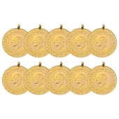 AgaKulche Yeni 10 Adet Yarım Altın - 1