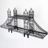 Dekoratif Londra Köprüsü Masa Üstü, Duvar Rafı Londra Köprü, Metal Köprü Biblo Ofis Dekorasyon - 7