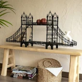 Dekoratif Londra Köprüsü Masa Üstü, Duvar Rafı Londra Köprü, Metal Köprü Biblo Ofis Dekorasyon - 3