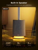 Govee Lyra PRO RGBICWW Köşe Lambası H6079382, BT Hoparlörlü, 2100 Lümen, Alexa, Google Asst. Destekli-Gri - 3