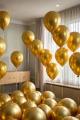 Beysüs Gold Krom Balon 7 Adet 12inç - 1