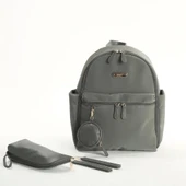 Nessiworld M&Y Diamond Anne Bebek Bakım Sırt Çantası 7345 Gri thumbnail 1