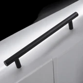 Çubuk Mobilya Mutfak Dolap Dolabı Çekmece Kulpu Kulbu -Mat Siyah Metal (160 MM-16.0 CM) Kulpları thumbnail 4