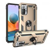 Xiaomi Redmi Note 10 Pro Kılıf Vega Yüzüklü Standlı Zırh Kılıf - 3