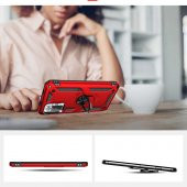 Xiaomi Redmi Note 10 Pro Kılıf Vega Yüzüklü Standlı Zırh Kılıf - 8