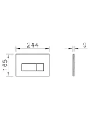VitrA Root Square 740-2300 Kumanda Paneli, Parlak Beyaz thumbnail 5