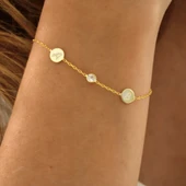 925 ayar gümüş kişiye özel harf bileklik 2 harf - 6