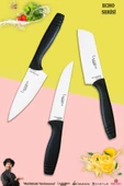 Eco Serisi Mutfak Bıçak Seti Et Ekmek Sebze Şef Bıçağı 3 Lü Set ( Mft-1598) - 1