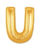 NessiWorld U Harf Folyo Balon Altın Renk  40 inç - 1