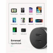 Ugreen 70594 2xUSB-C QC/PD 36W Hızlı Araç Şarj Adaptörü - 4