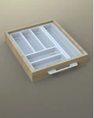 Mutfak Çekmece Içi Kaşıklık 39Cm X 48Cm Yanlar Ve Boydan 4Cm Kesilebilir, Beyaz - 2