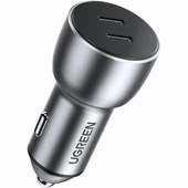 Ugreen 70594 2xUSB-C QC/PD 36W Hızlı Araç Şarj Adaptörü - 1