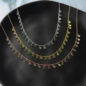 925 ayar gümüş yeşil renk geçişli zirkon taşlı ful sallantı kolye thumbnail 3