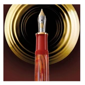 Pelikan Souveran M600 Dolma Kalem Tortoiseshell-Red EF Uç - 3