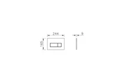 VitrA Root Square 740-2395 Kumanda Paneli, Fırçalı nikel - 5