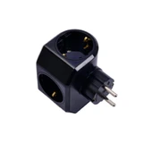 Viko Yonca Plus Üçlü Topraklı Priz Beyaz - 90303004 - 4
