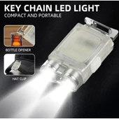 V15 Edc El Feneri 1200lm Anahtarlık Işık Tip-c Şarj Edilebilir Taşınabilir Mini Torch Mıknatıs Klips Ile Kamp Cep Fener - 7