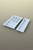 Mutfak Çekmece Içi Kaşıklık 44Cm X 48Cm Yanlar Ve Boydan 4Cm Kesilebilir, Beyaz - 3