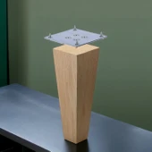 Ahşap Ayak Kare Bağlantı Aparatı Dahil Mobilya Koltuk Kanepe Sehpa Masa Ayağı  4 Adet 15 cm Ayakları thumbnail 4