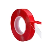 Çift Taraflı Silikon Bant Montaj Bandı Şeffaf 18 mm x 2 Metre Güçlü Çok Amaçlı Yapıştırıcı 1 Adet thumbnail 5