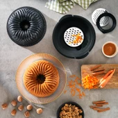 Schafer Cakehaus Kek Kalıbı+Hazırlık Seti 6 Parça-Siyah - 1