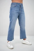 Kadın Büyük Beden Yüksek Bel Mom Jean 4418-25 DPL-968 - 10