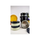 AKILLIELMA-COOKER-ZEGO KAHVERENGİ YEMEK TERMOSU ÇELİK 2.2 LT YK1413 XG-7023 5459 - 4