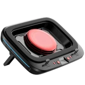 Coofbe Profesyonel Yükseklik Ayarlı 2400RPM RGB Işıklı Laptop Soğutucu Turbo Soğutma Radyatörü 14-19.3inç - 1