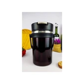 AKILLIELMA-COOKER-ZEGO KAHVERENGİ YEMEK TERMOSU ÇELİK 2.2 LT YK1413 XG-7023 5459 - 1