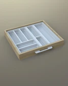 Mutfak Çekmece Içi Kaşıklık 54Cm X 48Cm Yanlar Ve Boydan 4Cm Kesilebilir, Beyaz - 7