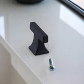 Gediz Siyah Kulp Düğme Tek Vidalı Çekmece Kulbu Metal Kulpları Mutfak Mobilya Dolabı Dolap Kulpu thumbnail 8