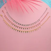 925 ayar gümüş top zicirli yeşil renk geçişli hal hal - 2