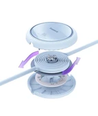 Baseus Free2Draw Mini Makaralı 1m. USB-C Şarj Kablosu 100W - Mavi - 1