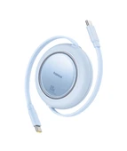 Baseus Free2Pull Mini 1m. USB-C Şarj Kablosu 60W - Mavi - 1