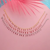 925 ayar gümüş sallantılı kırmızı renk geçişli - 2