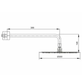 Ar Ark Slim Duvardan Yuvarlak Duş Başlığı 102145056 thumbnail 2