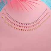 925 ayar gümüş top zincirli kırmızı renk geçişli hal hal - 2