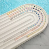 925 ayar gümüş. mavi renk geçişli tamtur hal hal - 2