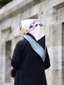El boyama  Twill İpek Eşarp - 2