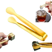 Perlotus 304 Çelik Mini Gold 11 cm Buz ve Şeker Maşası - 1