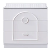 Şifonyer, Dolunay 3 Çekmeceli Şifonyer - Beyaz - 2