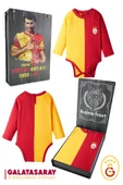 Galatasaray Orijinal Uzun Kol Bebek Body Zıbın Metin Oktay Basklı Ahşap Kutulu - 1